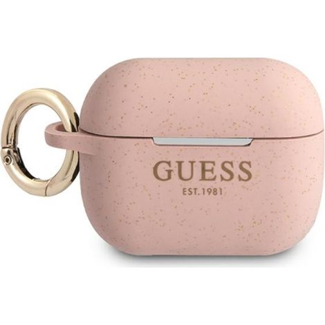 Guess guapsggep Coque AirPods Pro rose/rose en silicone pailleté (1/3)