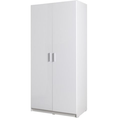 Zweittüriger Schrank, Kollektion FLEX, in glänzendem Weiß