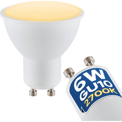 Ampoule LED GU10 6W 480 lm 2700K blanc chaud 38° - Horoz Electric CONVEX (1/5)