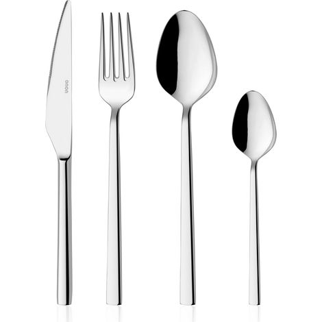 Juego de cubiertos: cuchillo, tenedor, cuchara Set 100% STAINLESS Acero Chrome (1/5)