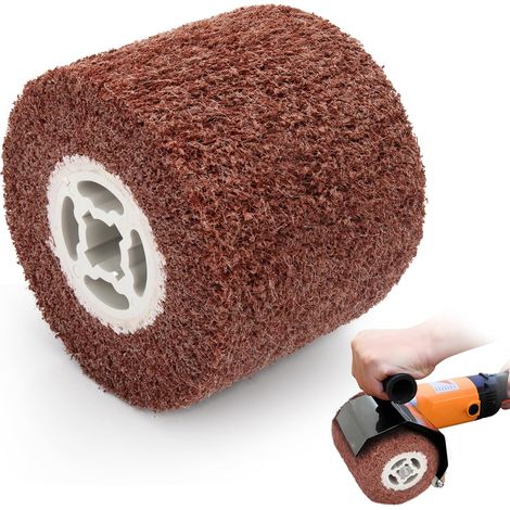 Nylon-Schleifrolle – Set mit Rollen – Strapazierfähiges Vliesmaterial – Zum Schleifen und Polieren – Holz und Metall – Körnung 120 (1/5)