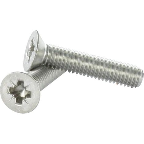Vis métaux Tête fraisée Pozi M3X20 Inox A4 microvis-30 pièces