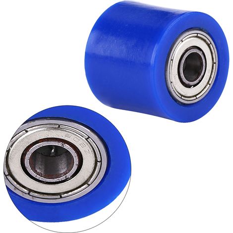 Galet tendeur de chaîne universel 8 mm, guide-chaîne pour moto tout-terrain enduro (bleu) (1/5)