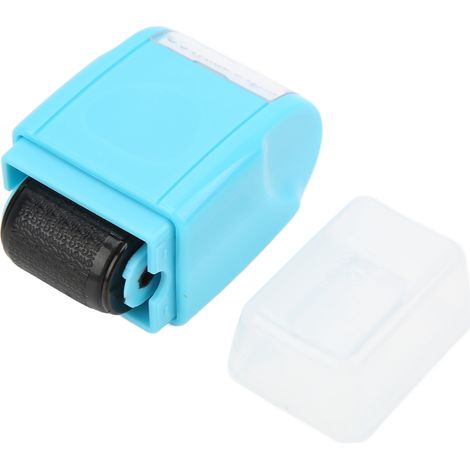 Tampon démontable avec fenêtre transparente ABS et rouleau photosensible bleu pour documents (1/5)