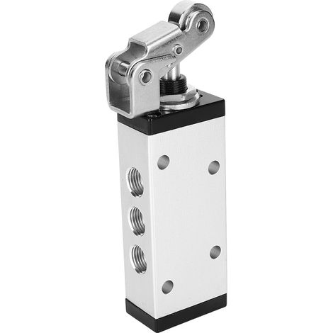 Électrovanne manuelle 2 positions 5 voies G1/4, mécanique en alliage d'aluminium, accessoire industriel XQ250612 (1/5)