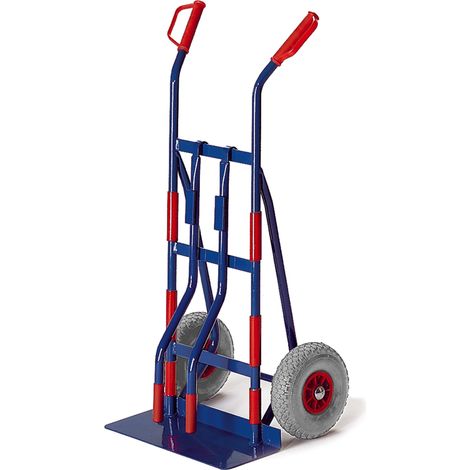 Rollcart Gerätekarre Rohrhalme mit Schaufelbreite 550mm Luftbereifung