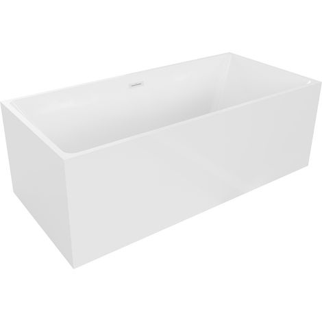 Baignoire Mexen Nita autoportante 170 x 80 cm, blanche, trop-plein blanc - 52091708000-20 (1/5)