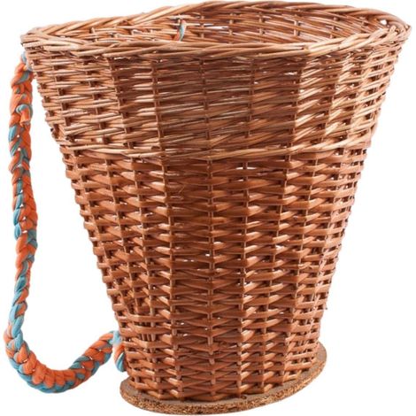 Gerla in vimini rosso, H34 cm