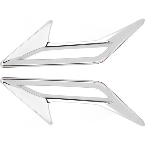 2 pièces de garniture de grille d'aération avant de moto, en ABS chromé brillant, de remplacement pour Gold Wing GL 1800 (1/5)