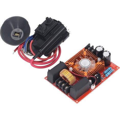 Carte de commande de bobine ZVS (commutation à tension nulle) pour module de chauffage à bobine Flyback avec ventilateur, 12-30 V CC, 250 W (1/5)