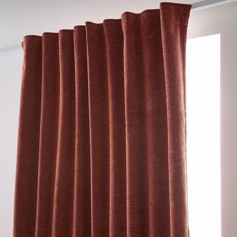 Rideau occultant thermique polaire 140x260 terracotta Bjorn (1/5)