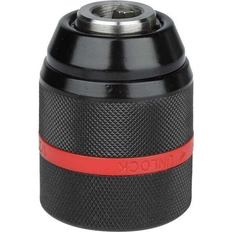 Mandrino per trapano, mandrino a sgancio rapido, mandrino a sgancio rapido da 1/2-20UNF 2-13 mm con dispositivo di bloccaggio, mandrino per trapano a batteria, mandrino autobloccante per diverse appli (1/4)