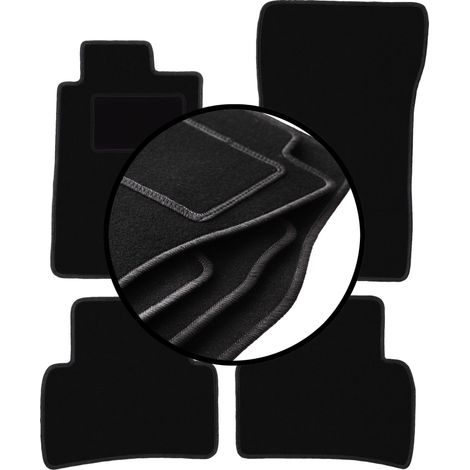 Komplettset Veloursmatten für: Mercedes C W202 Kombi, Limousine (1993-2000) (1/5)