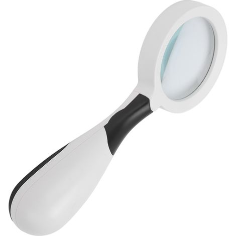 Grifflupe, hochauflösende 4-fache Vergrößerung mit LED-Lampe zum Lesen und Betrachten (1/5)