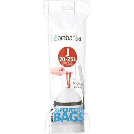 Brabantia PerfectFit Sacchetti Spazzatura Tipo J 20-25 Litri 20 Pezzi