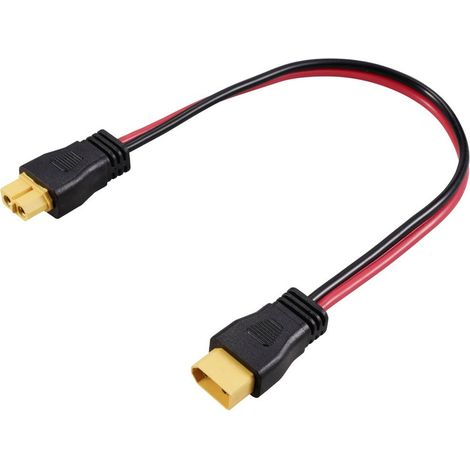 XT60 mâle vers XT60 femelle TC-12195712 noir, rouge TRU COMPONENTS Contenu: 1 pc(s) V160563 (1/3)