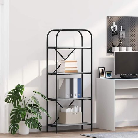 Bücherregal Graues Sonoma 60 x 30 x 146 cm Holzwerkstoff