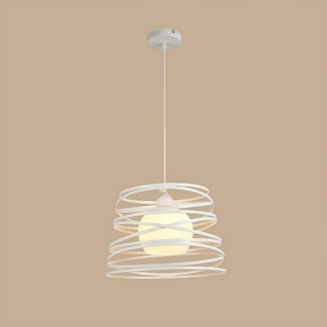 Lustre moderne à rayures entrelacées finition en fer forgé mat douille E27 puissance maximale longueur du câble . 60 watts 100 cm (1/4)