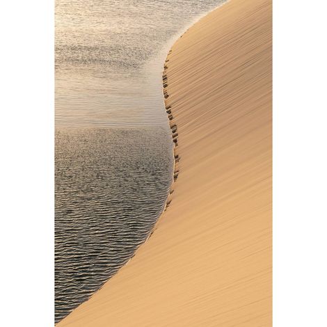 Tableau sur toile dunes de sable 30x45 cm - Impression sur Toile Murale Décorative - Image imprimée en HD sur Toile - Toile sur Châssis en Bois FSC - Fabriqué en France (1/5)
