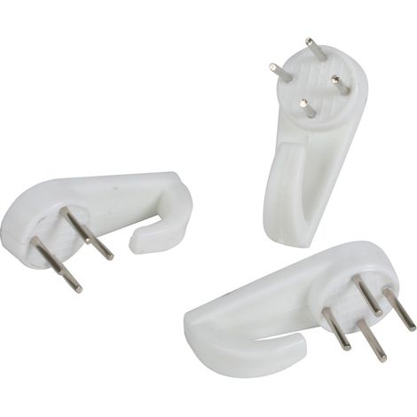 CUELGA CUADROS 4 PUNTAS BLANCO 5 PIEZAS (1/2)
