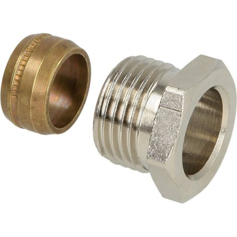 Raccord a sertir pour soupape thermostatique Heimeier 3/4" Regulux et Regutec, tube 18 mm BG