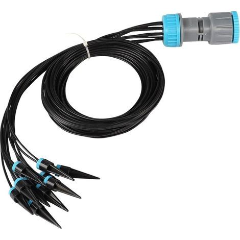 Kit d'Irrigation Goutte à Goutte Automatique Micro Kit d'Irrigation pour 10 Plantes en Pot d'Intérieur Arroseur de Dérivation l'Arrosage des Plantes (1/4)
