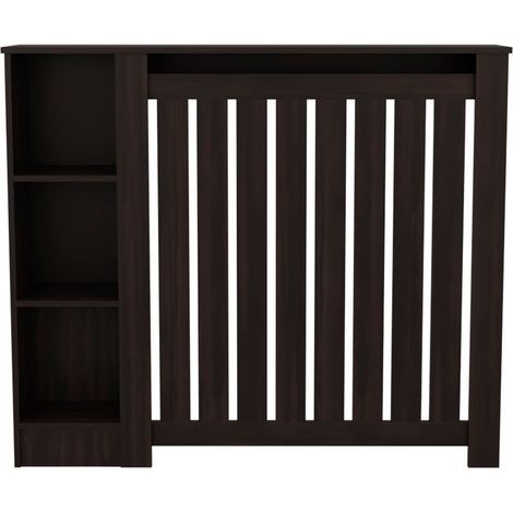 Tuhome Concept – Cache radiateur en bois aggloméré MDP – Dimensions 105x122,2x20,9 cm – Étagères ouvertes pour rangement élégant (1/5)
