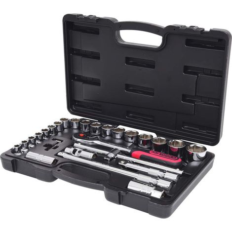 KS Tools 918.0728 1/2" Serie di chiavi a bussola CHROME 28 pz