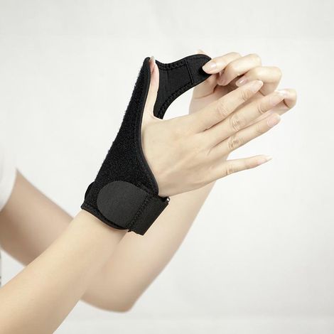 Attelle métacarpo-phalangienne en néoprène, 2 pièces, pour fracture du boxeur, ajustable aux deux mains (1/5)