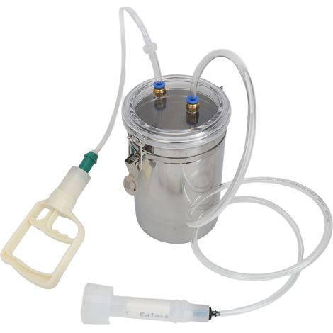 Machine à traire manuelle portable d'une capacité de 2 L pour les exploitations laitières, avec commande pratique.