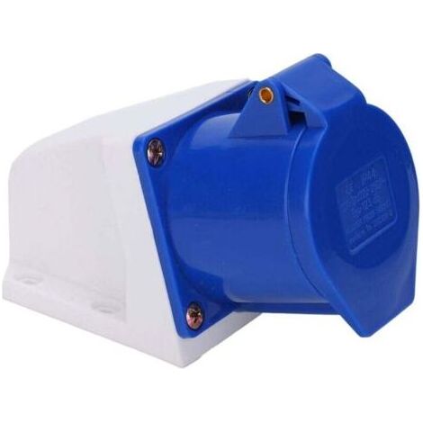 Prise industrielle 32A Alimentation électrique 220-250V, 3 broches, ABS antidéflagrante Usines, ateliers (1/4)