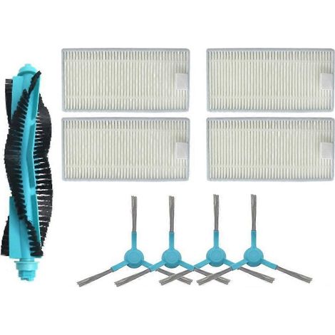Accesorios para aspiradora robot Cecotec Conga 4090 4490 4690 5090 5490 6090, cepillo lateral principal, filtro HEPA, almohadillas de fregado.