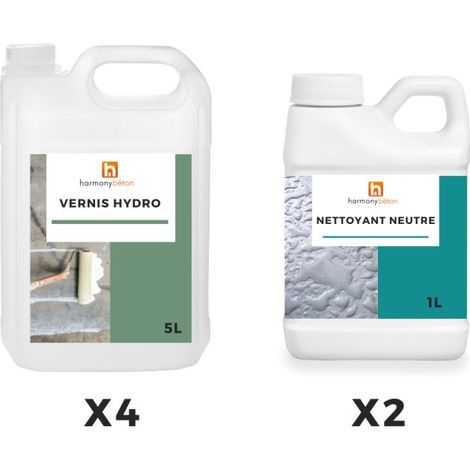 Kit Vernis Hydro pour béton à l'hélicoptère - 100 m² - Harmony Béton