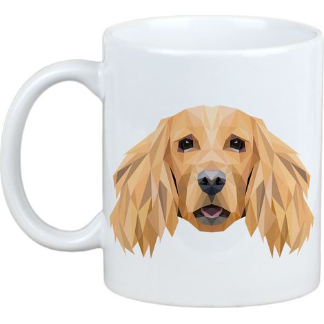 Cocker Spaniel inglés - taza con una foto y la inscripción perro geométrico Art-Dog (1/5)