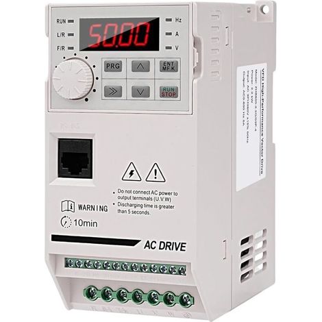 Variateur De Frequence - 2.2 Kw - 380 V Triphasé Entrée Sortie - Pour Moteur Cnc - 1 Pièce