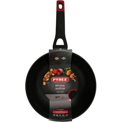 Pyrex Optima D Wok Aluminio Negro 28 cm Antiadherente (1/5)