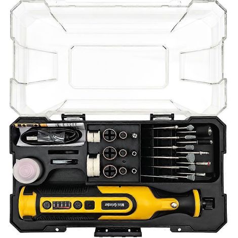 Kit d'outil rotatif sans fil USB pour le travail du bois, la gravure et le bricolage, pour la perceuse en métal et en verre. (1/5)