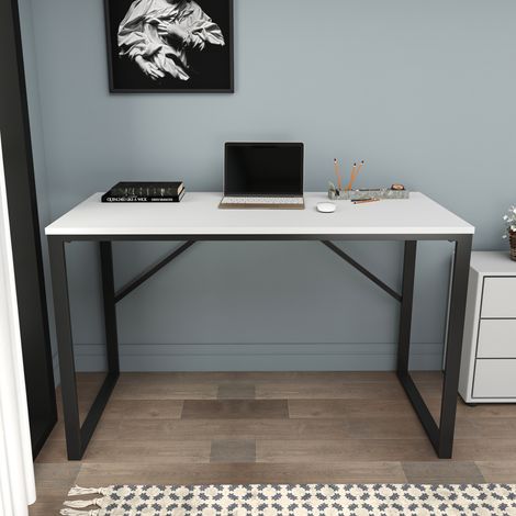Bahara Meuble TV 120 cm Porte Battante avec Étagère Murale