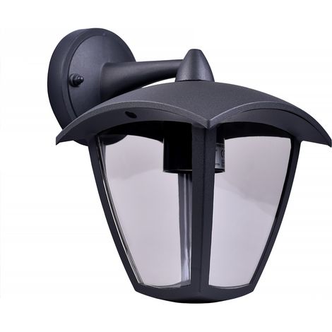 LAMPADA DA PARETE PER ESTERNO IP44  CON ATTACCO E27 - DESIGN TRAPEZOIDALE IN ALLUMINIO E PVC IDEALE PER GIARDINI TERRAZZE E FACCIATE (1/5)