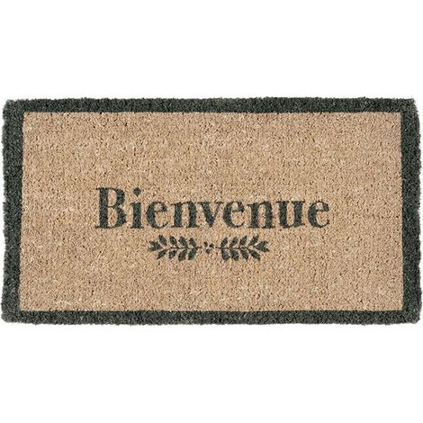 Paillasson en coco Bienvenue 73x43cm (1/2)