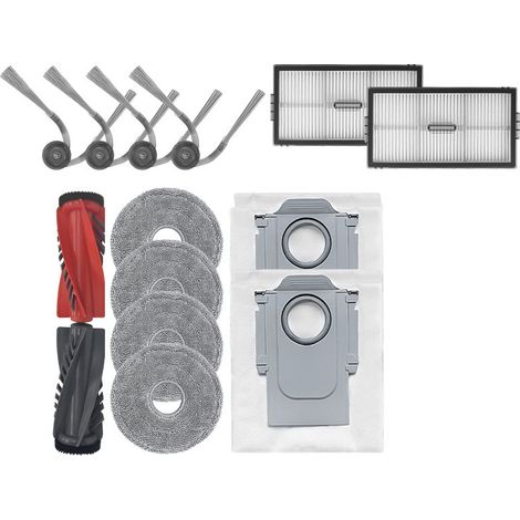 Accesorios para barredoras Roborock, aptos para los modelos P20 PLUS/P20 Ultra, que incluyen cepillo principal, cepillo lateral, filtro, mopa y bolsa para el polvo. (1/5)