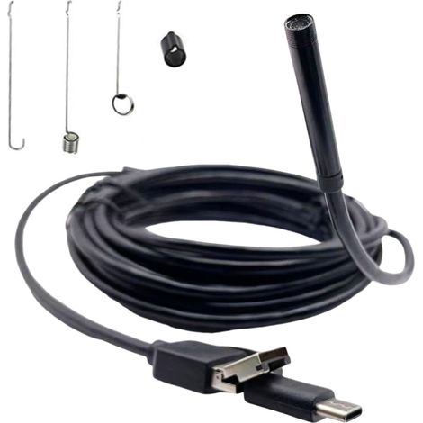Caméra Pipe, Caméra Serpent avec Lumière - Caméra Endoscope