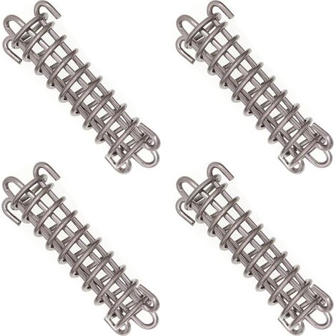 Fixations d'ombrage de Voile Tente Corde Résistante Ressort Trampoline 4 Pièces Métal Accessoires Ressorts pour le Camping en Plein Air Randonnée Voyage Pique Nique Tente de Plage Auvent (1/5)