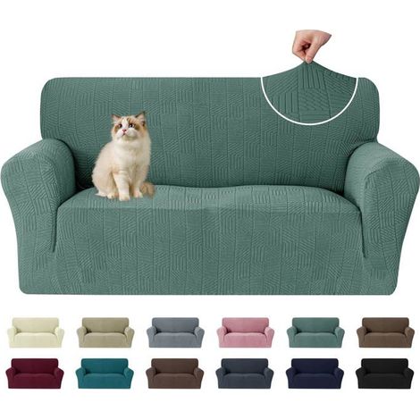 1 Housse de canapé, Extensible, Polyester, Antidérapante, Pour salon