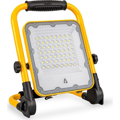 Projecteur LED rechargeable 50W 1800Lm 6000K Extérieur/Intérieur 3 modes Autonomie 4-12h ASLO (1/5)