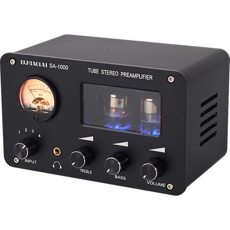 Préamplificateur à tube audiophile SA-1000, amplificateur audio électrique, 4 entrées, 2 sorties, interfaces, commutation sans perte, puce 5532 intégrée (1/5)
