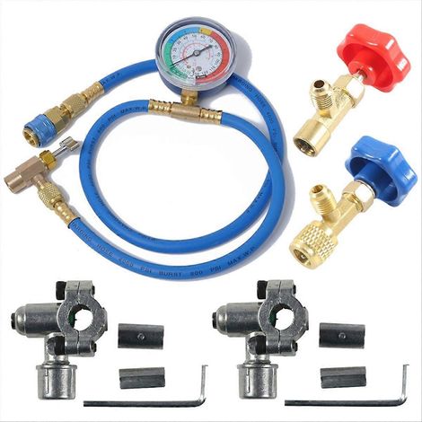Kit de recharge de fréon R134A pour réfrigérateur, kit de tuyau de mesure pour climatisation automobile (1/5)