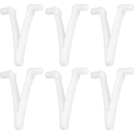 6pcs Swimming Pool Supply Butterfly v Clip for Swimming Pool Spa Brush Leaf Rake Leaf Skimmer Vacuum Head for Pool Cleaning