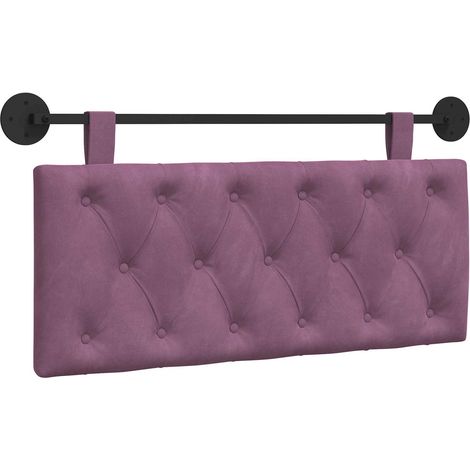 Maison Exclusive - Tête de lit suspendue Avec lumière LED Pourpre Velours