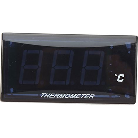 Universelles Motorrad-Wassertemperaturmessgerät DC12V LCD mit 18mm Sensoradapter für Suzuki (rote Anzeige)